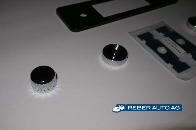 RetroSound Radio Blende chrom/schwarz