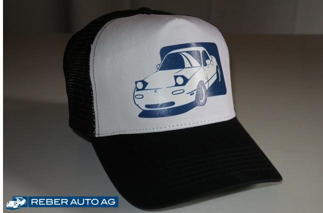 TruckerCap Reber Auto MX5 schwarz/weiss