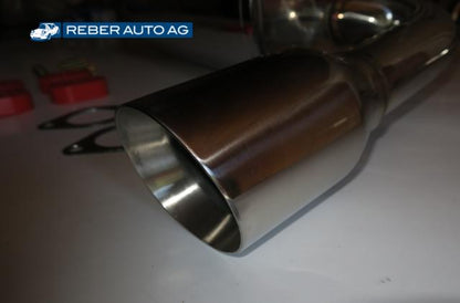 Edelstahl-Auspuffanlage IL Motorsport NA00304A Endrohr 90mm Mazda MX-5 NA mit CH-Eignungserklärung
