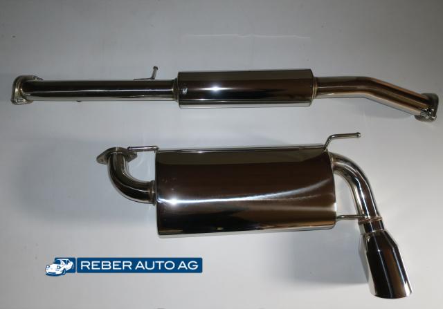 Sportauspuffanlage Chromstahl COBALT 900494 ab Katalysator Mazda MX-5 NA 1990-1997
