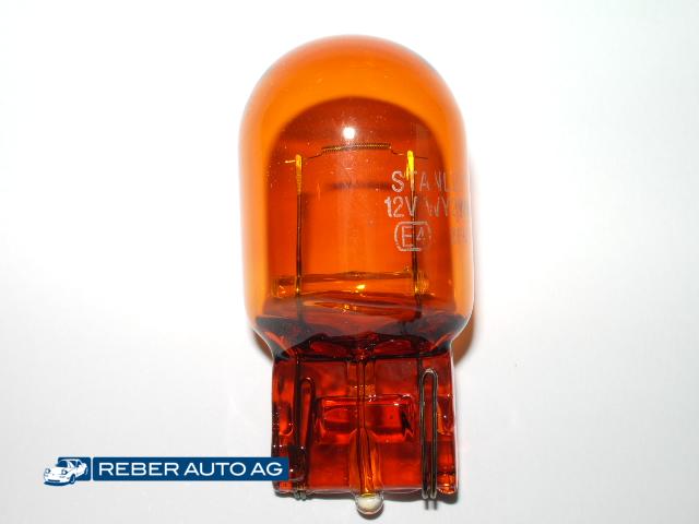 Glühlampe Glassockel Orange 12V WY21W 01-19