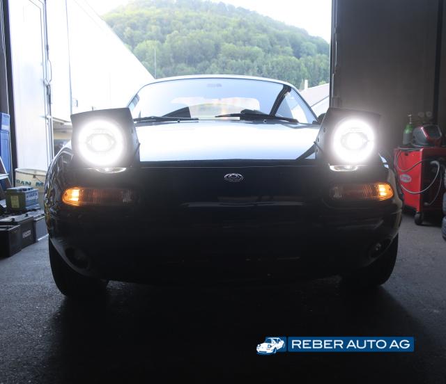 mazda mx-5 na led fernlicht scheinwerfer mit e prüfzeichen reber auto lager schweiz