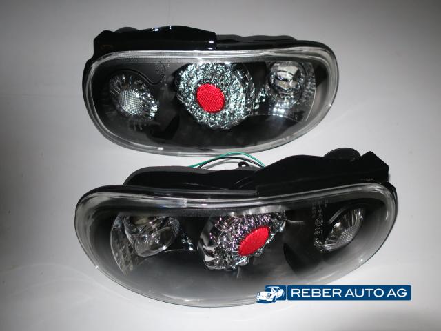 LED-Rückleuchten Klarglas black 90-97