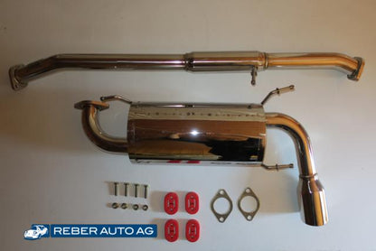 Edelstahl-Auspuffanlage ER 90mm 90-96 SP