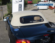 Verdeck Vinyl Glasheckscheibe beheizt beige 98-05 SP